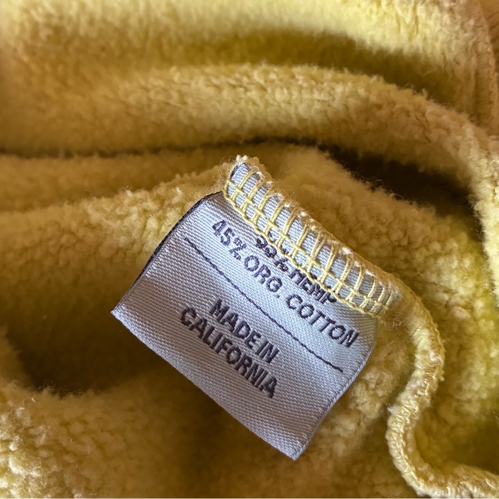 Aliya Wanek Citron Cotton Ami Crewneck Sweatshirt size small - Picture 9 of 9